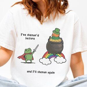 Retro Frog Funny St. Patrick's Day T-Shirt St. Patty's Tee